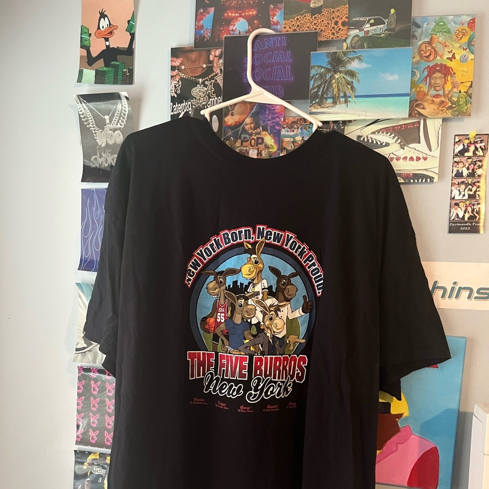 VINTAGE NEW YORK GRAPHIC TEE Mens XXL